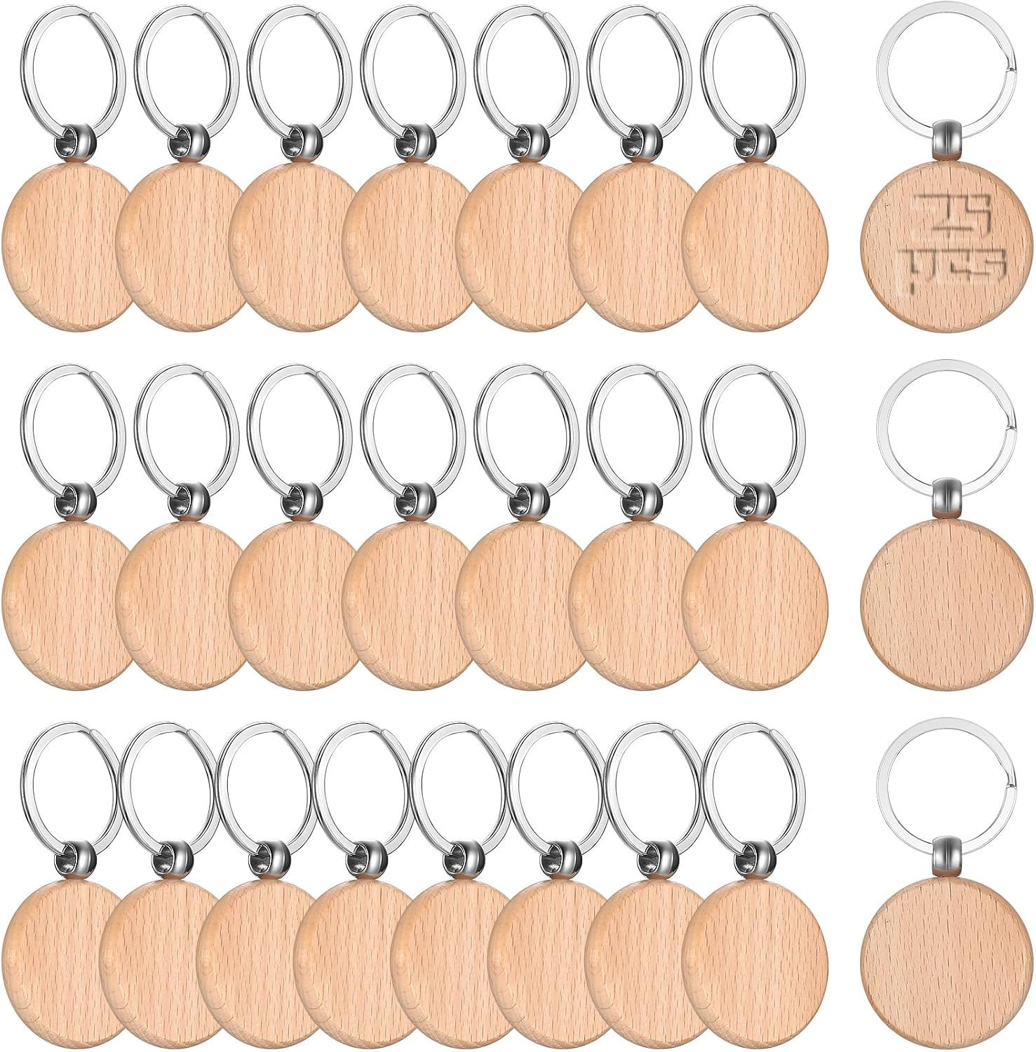 Personalisierter Schlüsselanhänger – personalisierbar, aus Holz