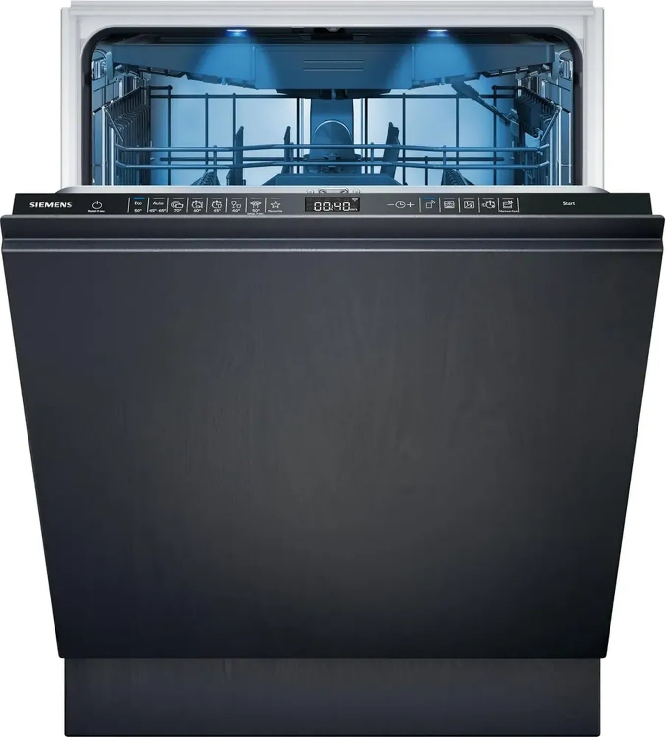 Siemens iQ500 Vollintegrierter Geschirrspüler 60 cm mit Besteckschublade, varioScharnier und varioSpeed Plus