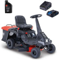 Scheppach Aufsitzmäher Benzin 6PS, E-Start, 61cm Schnitt, 150L Fangkorb, Vor- und Rückwärtsgang