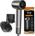 Leistungsstarker Ionischer Haartrockner mit Diffusor und HD-Display – 5 Heizstufen, 2 Geschwindigkeiten – Ideal für Reisen und Locken