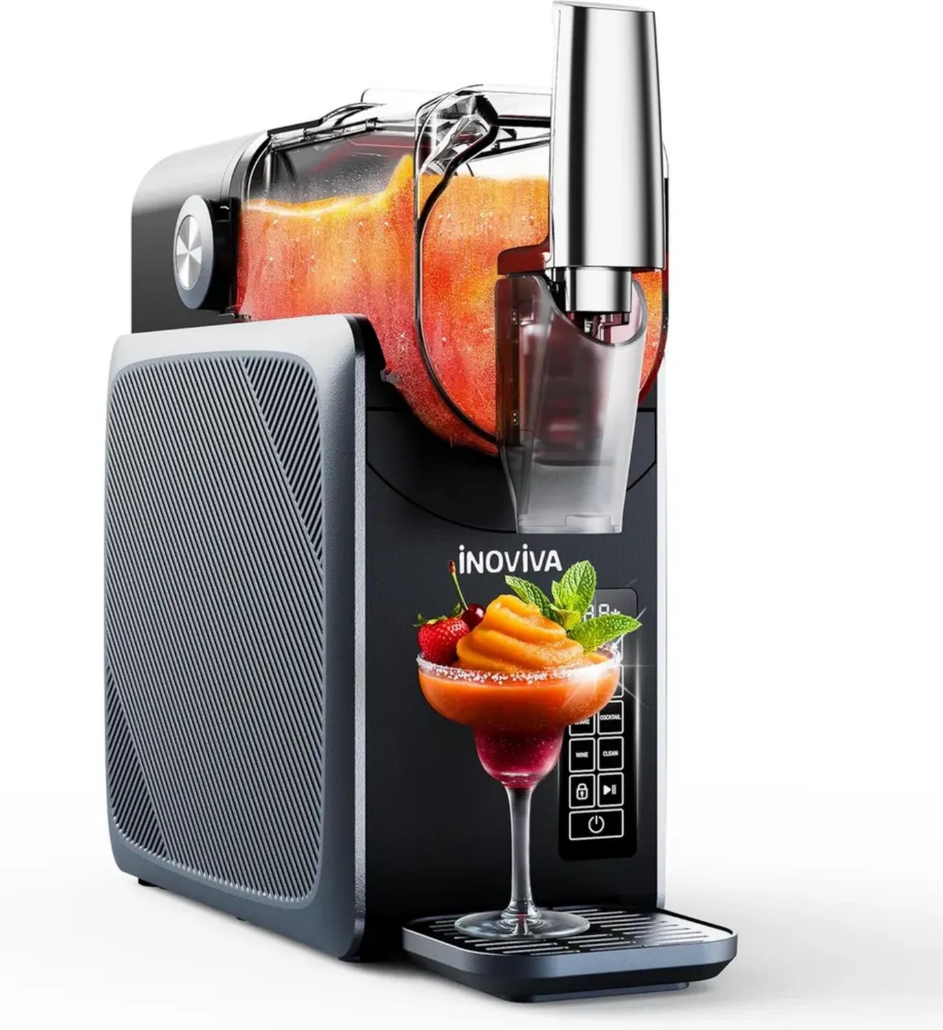 INOVIVA 2L Slushie-Maschine mit Selbstreinigung und 5 Programmen, ideal für Slushies, Margaritas und Milchshakes
