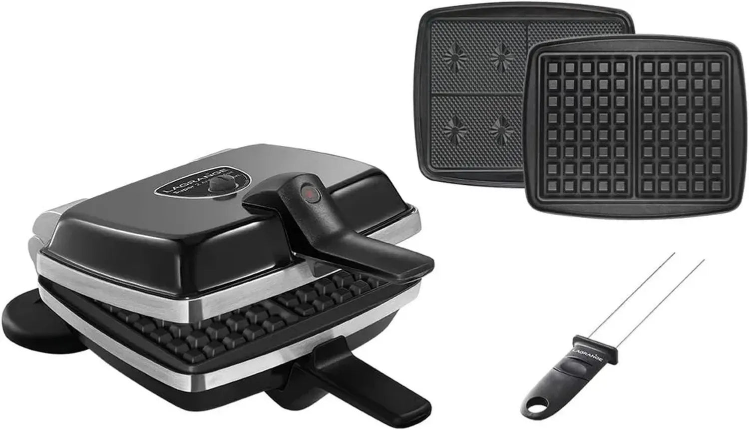 LAGRANGE Antihaft-Waffeleisen Super 2, Modell 039224, Gourmet und GT+Spic