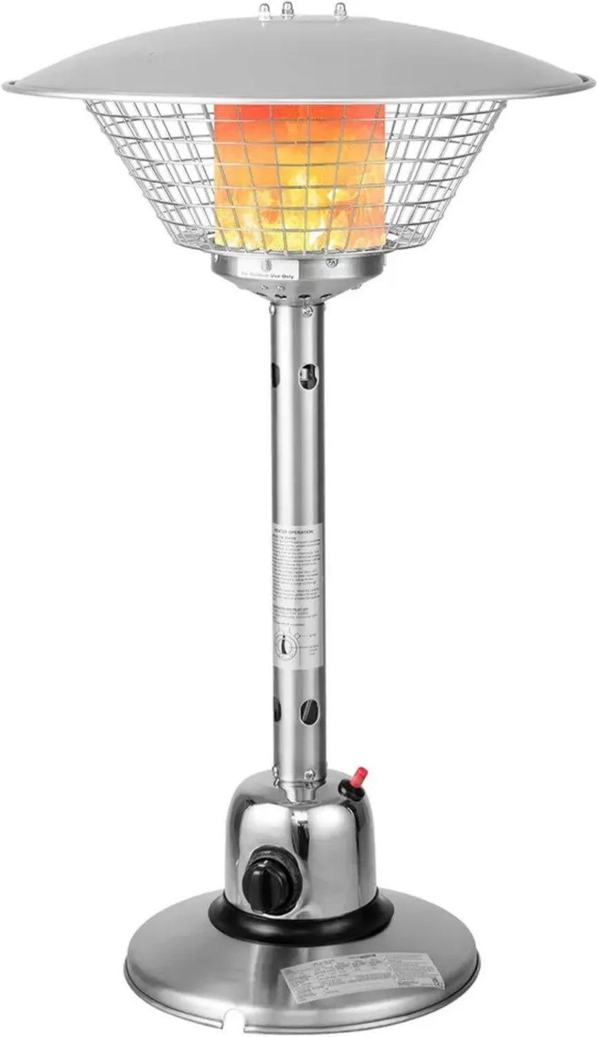 Tragbarer Tisch-Gasheizstrahler mit Sicherheitsschutz, 4000 W Heizleistung für Garten & Terrasse