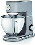 WMF Profi Plus Küchenmaschine, 1000 W, Edelstahl-Schüssel 5 l, planetarisches Rührsystem, 8 Geschwindigkeitsstufen, Stahlgrau