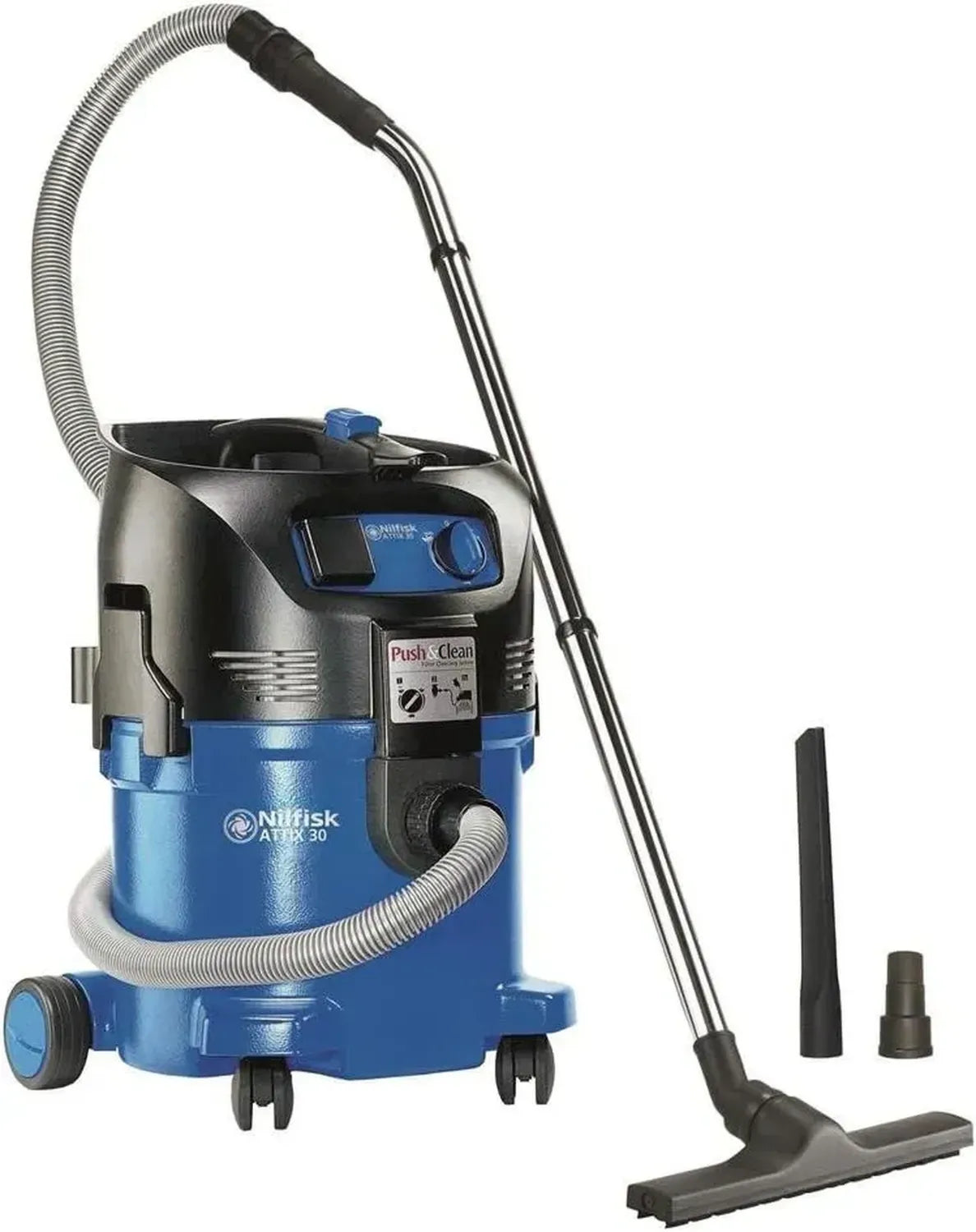 Nilfisk ATTIX 30-21 PC Gewerbesauger, Blau, Leistungsstark und Kompakt