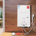 12L 24KW Propangas Durchlauferhitzer, tragbarer Geysir für Outdoor-Duschen mit CE-Zertifizierung