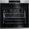 AEG BSS57606BM Einbau-Backofen mit Pyrolyse und Dampfgarfunktion, Serie 7000, Kerntemperatursensor, 45 Automatikprogramme, LED-Touchdisplay, Schwarz
