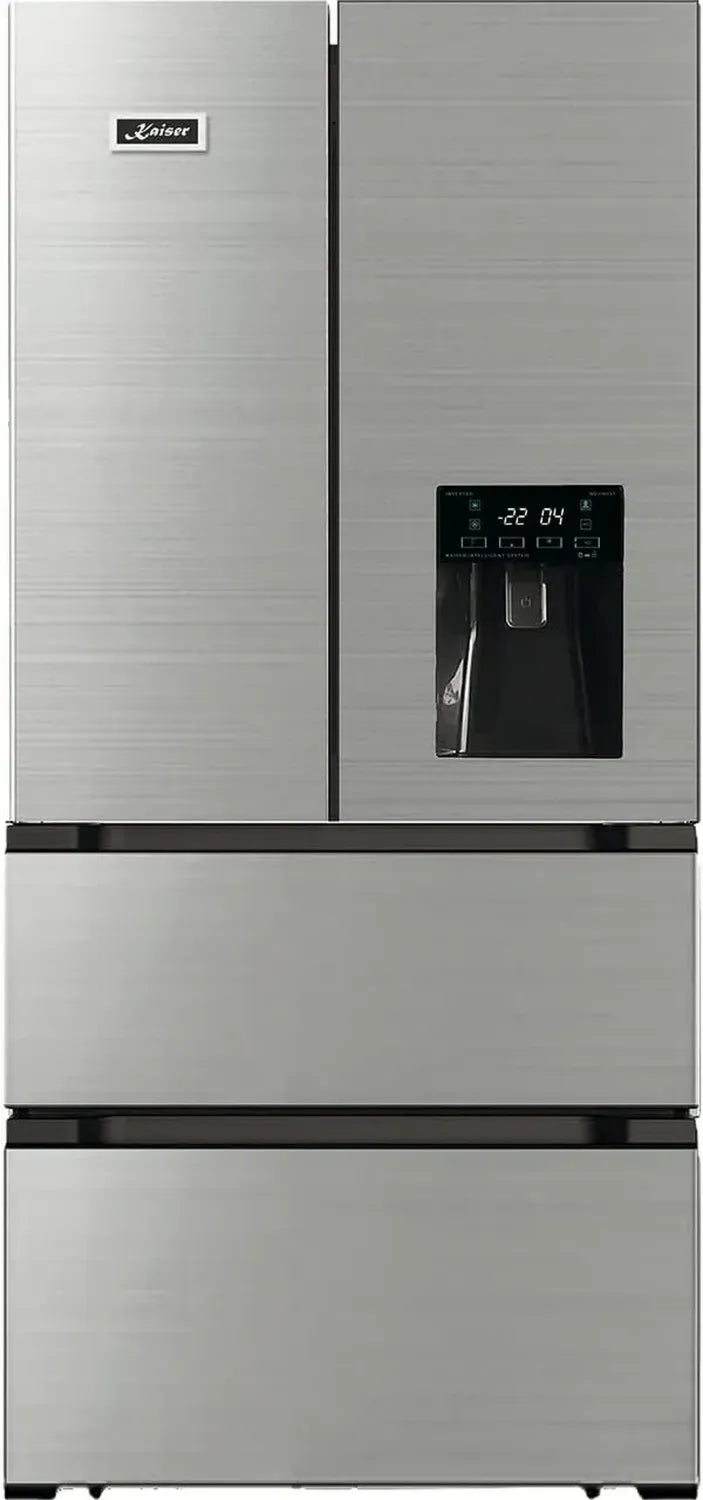 Kaiser Side-by-Side Kühlschrank KS 80420 R - Edelstahl Kühl-Gefrierkombination mit Anti-Fingerabdruck, Inverter, No Frost, Cloud Fresh, Wasserspender, IceMaker, VitaminPLUS, Super Frost, 506 L