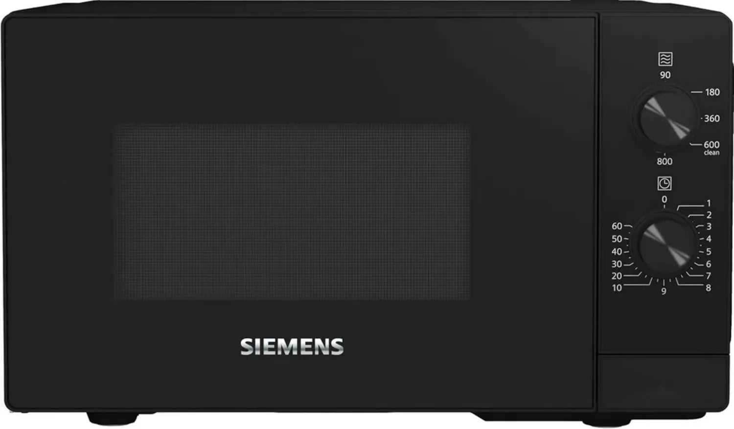 Siemens iQ300 Einbaumikrowelle 20L, 800W, LED-Beleuchtung, Schwarz