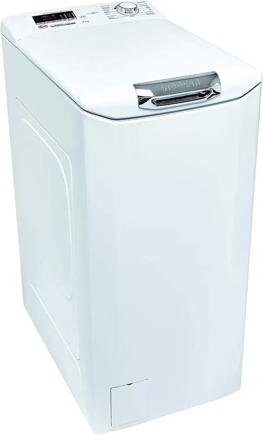 Hoover H-WASH 300 H3TC1482DACE - Toplader Waschmaschine, 8 kg, 1400 U/Min, Power Care, Sanftes Öffnen, All-in-One Programm, Deutsche Bedienoberfläche