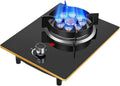 Einbau-Gaskochfeld 33 cm, 5,2 kW, mit Wok-Brenner und Gusseisenpfannenstützen