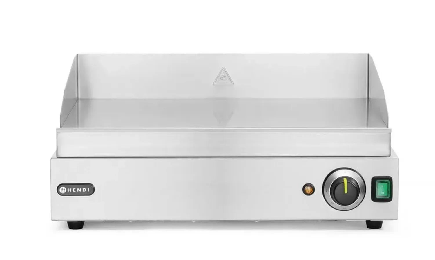 HENDI Elektro-Tischgrill mit abnehmbarer Platte, regelbar bis 300°C, glatte Ausführung, 230V, 2400W, Edelstahl