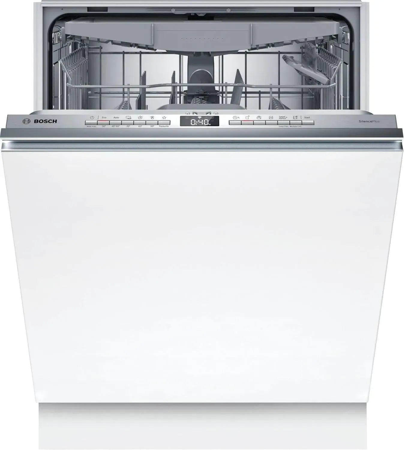 Bosch Serie 4 XXL-Geschirrspüler, Vollintegriert, 60 cm, leise, mit Besteckschublade und AquaStop