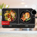 Klarstein VariCook Slim Induktionskochfeld - 3500W, 10 Leistungsstufen, Touch-Bedienung, Glasoberfläche, Timer, 240°C, Schwarz