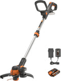 WORX WG163E.1 20V Akku-Trimmer mit Zubehör, 30 cm Schnittkreis