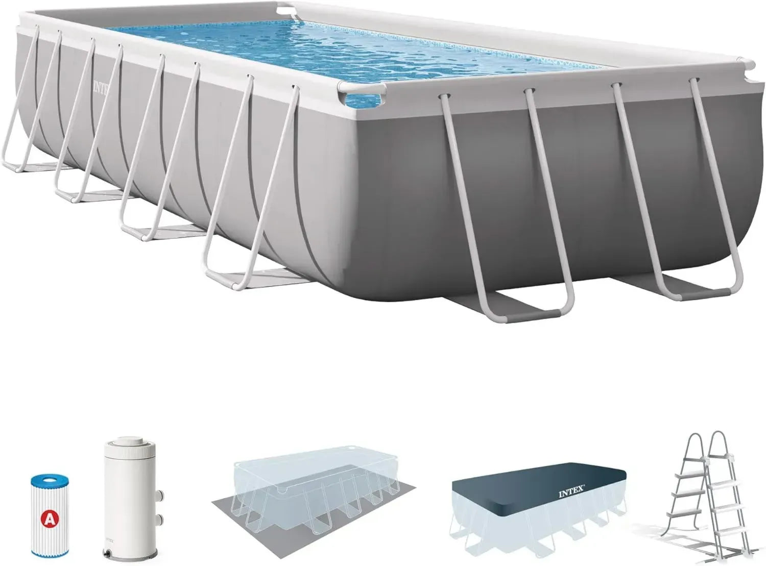 16 Fuß X 8 Fuß X 106 cm Prism Frame Rechteckiger Pool Set