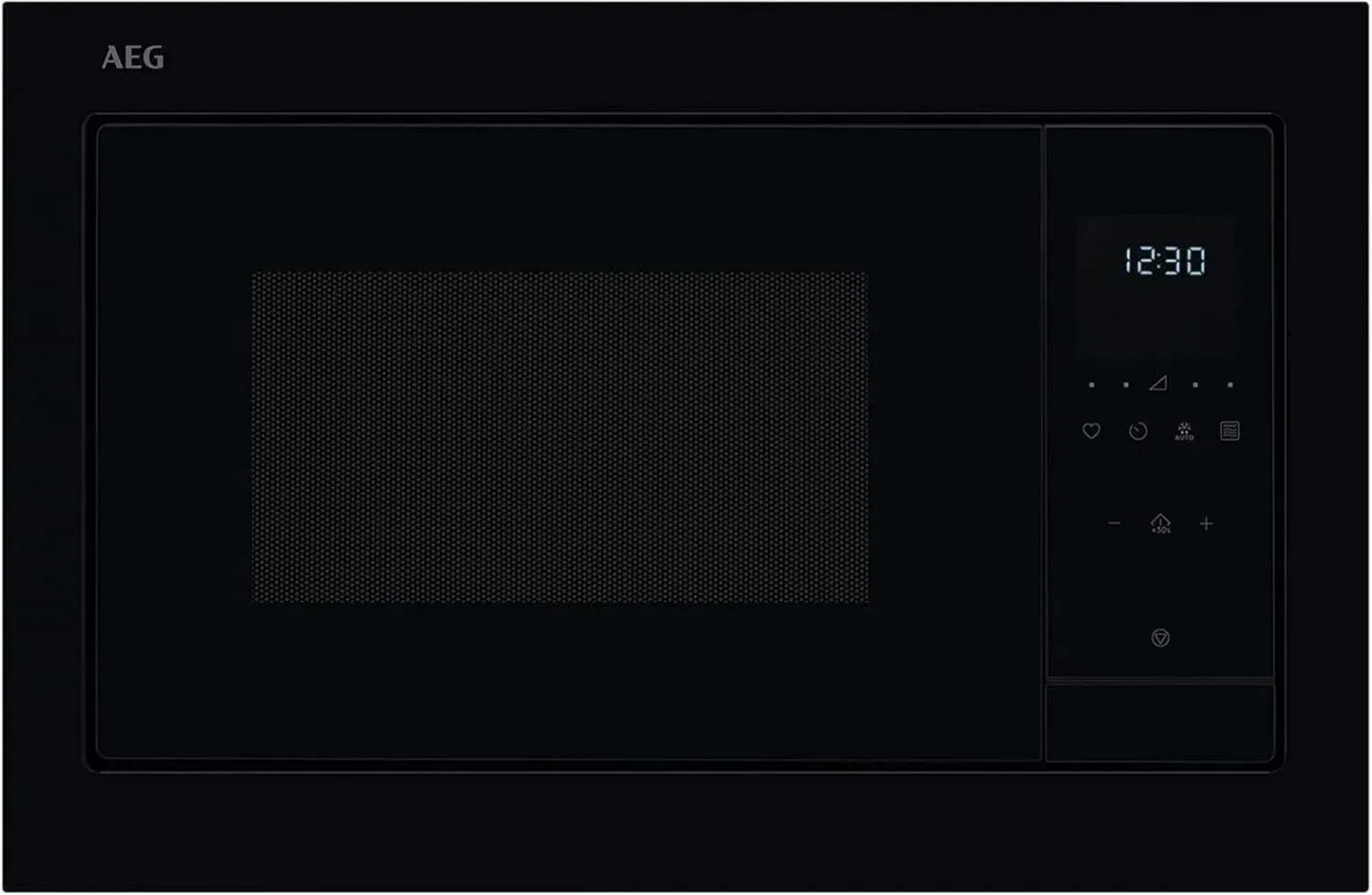 AEG Einbau-Mikrowelle mit Grillfunktion in Schwarz, Modell NMS5G251EB